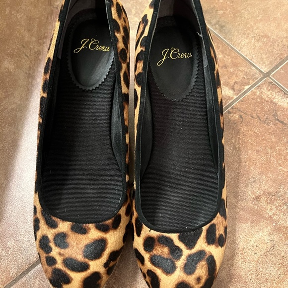 JCrew Seville Espadrille Wedges Leopard - Picture 1 of 9